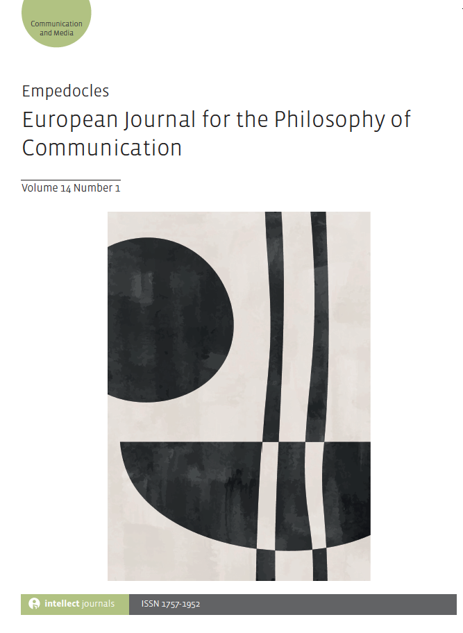 image of Empedocles: European Journal for the Philosophy of Communication