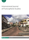 image of International Journal of Francophone Studies